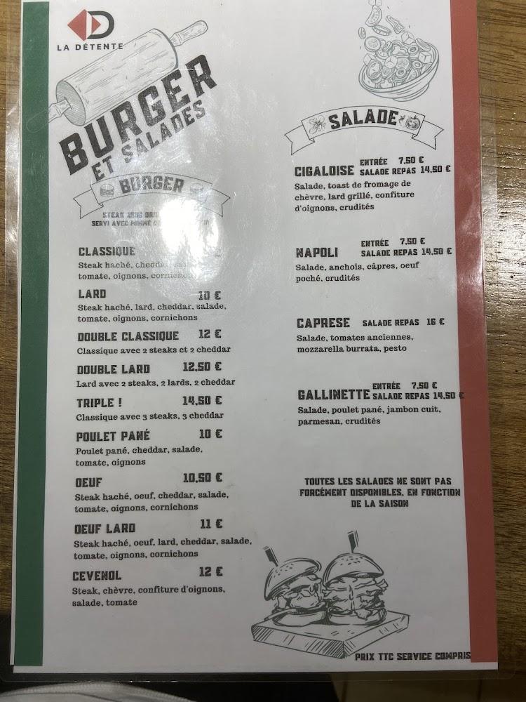 La detente - Menu Image 2